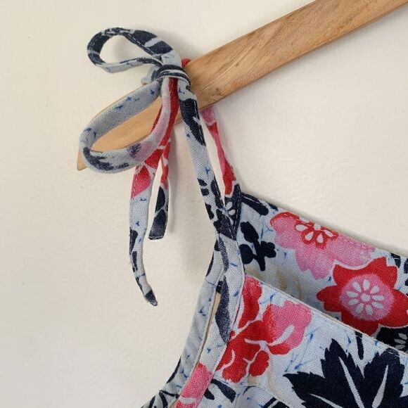 ROXY vintage floral linen blend two piece skirt set - Picture 7 of 13